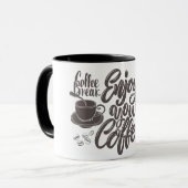 Kaffeepausen-Tassendesign Tasse (Vorderseite Links)
