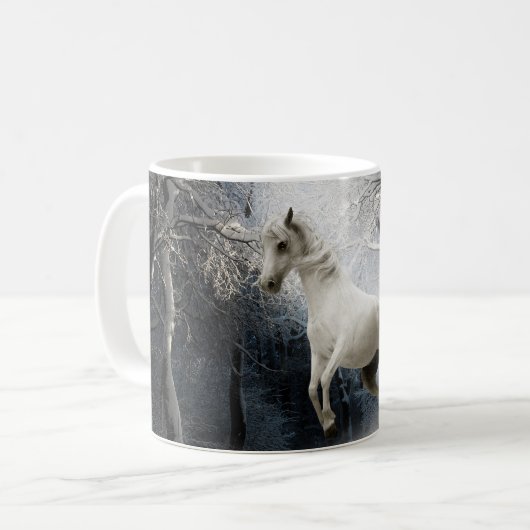 Kaffeepferde aus dem Rosengarten Kaffeetasse (Vorderseite Links)