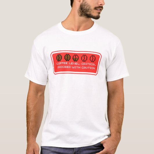 Kaffeepiegel: kritisch T-Shirt (Vorderseite)