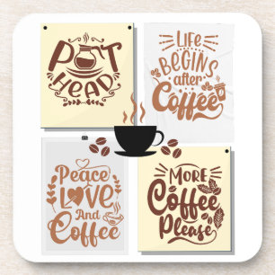 Kaffeeplakate Getränkeuntersetzer