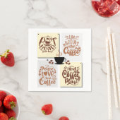 Kaffeeplakate Serviette (Beispiel)