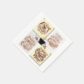 Kaffeeplakate Serviette (Ecke)