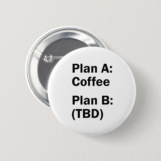 Kaffeeplan Button (Vorne & Hinten)