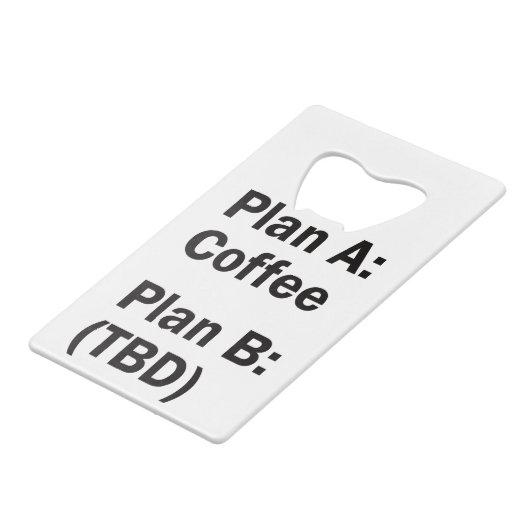 Kaffeeplan Geldbeutel Flaschenöffner (Vorderseite Schrägansicht)