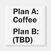 Kaffeeplan Magnet (Vorne)