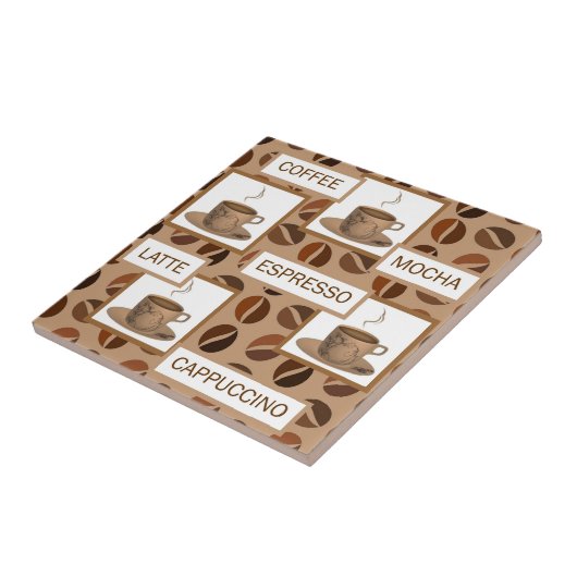 Kaffeeplatte Fliese (Seite)