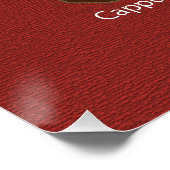 Kaffeeposter - Cappuccino vs Latte vs Mocha Poster (Ecke)