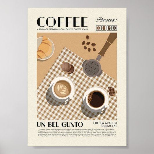 Kaffeeposter | Matte Giclée Print Poster (Vorne)