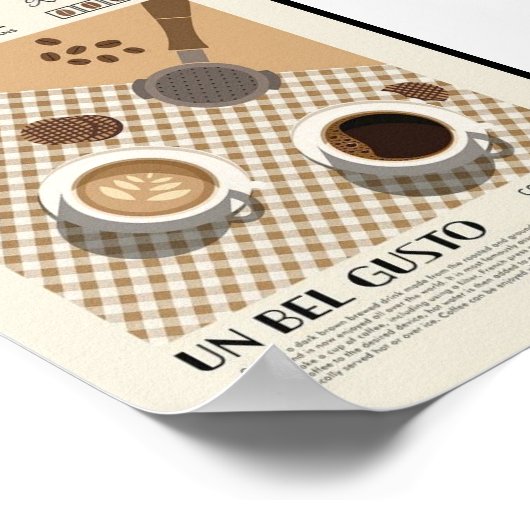 Kaffeeposter | Matte Giclée Print Poster (Ecke)
