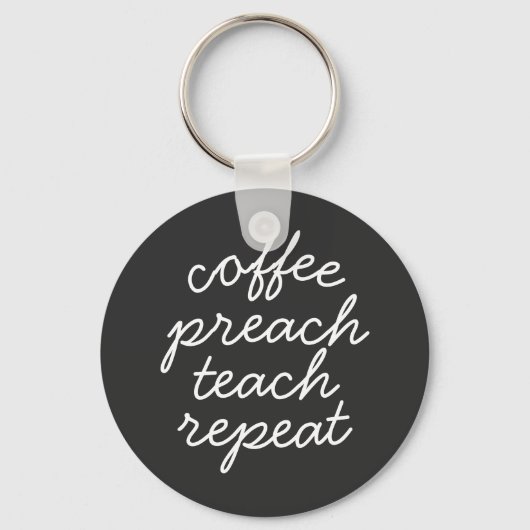 Kaffeepräsentation Wiederholung Schlüsselanhänger (Vorderseite)