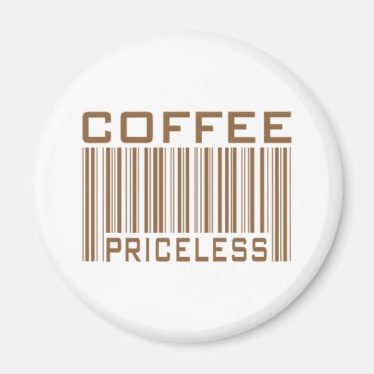Kaffeepreislose Bar Code T-Shirts Geschenke Magnet (Vorne)