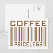Kaffeepreislose Bar Code T-Shirts Geschenke Postkarte (Vorne/Hinten)