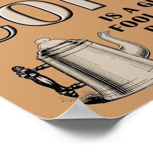 Kaffeeproduktions-Poster Poster (Ecke)