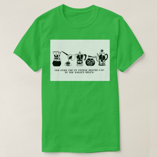 Kaffeepuchsammlung T-Shirt (Design vorne)