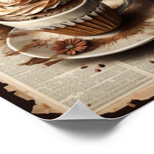 Kaffeepulster Art Poster (Ecke)
