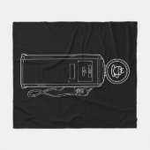 Kaffeepumpe Fleecedecke (Vorderseite (Horizontal))