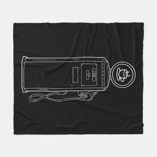 Kaffeepumpe Fleecedecke (Vorderseite (Horizontal))