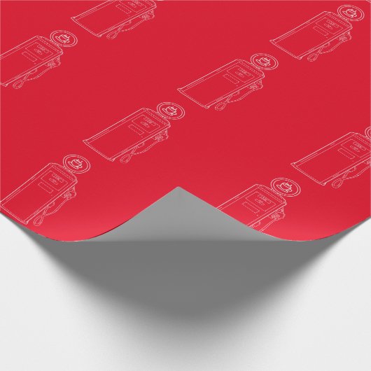 Kaffeepumpe Geschenkpapier (Ecke)