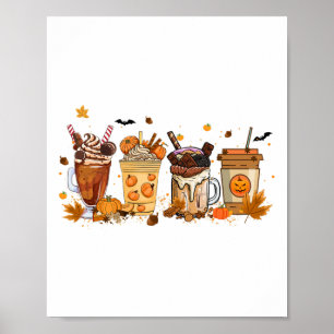 Kaffeepumpkin Spice Latte Erntedank Coffe Poster