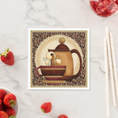 Kaffeepuppe und Papierserviette aus Tasse (Beispiel)