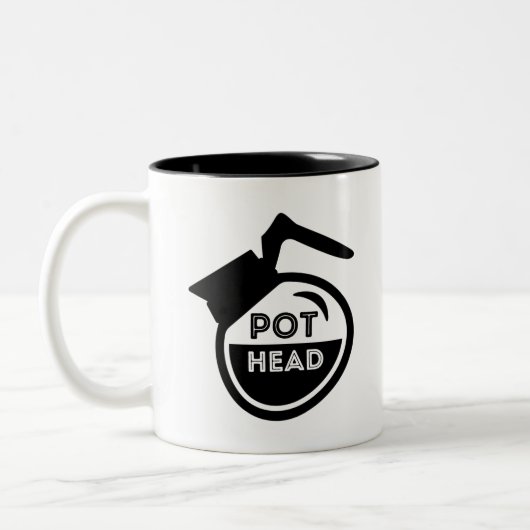Kaffeepuppe Zweifarbige Tasse (Links)
