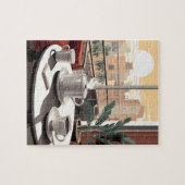 Kaffeepuzzle am Morgen Puzzle (Horizontal)