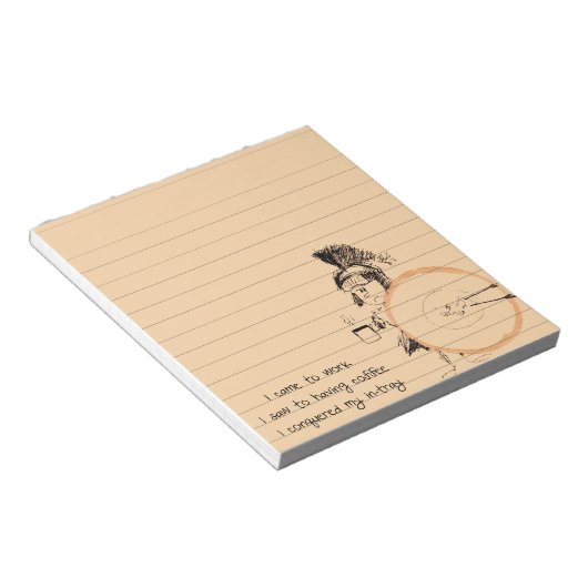 Kaffeering Notizblock (angewinkelt)