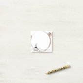 Kaffeeringfleck Post-it Klebezettel (Auf Schreibtisch)