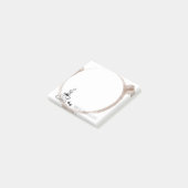 Kaffeeringfleck Post-it Klebezettel (angewinkelt)