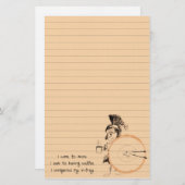 Kaffeeringkunst Briefpapier (Vorne/Hinten)