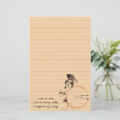 Kaffeeringkunst Briefpapier (Stehend Vorderseite)