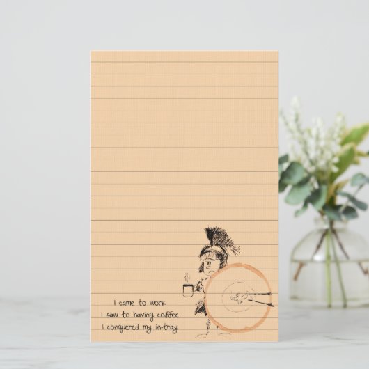 Kaffeeringkunst Briefpapier (Stehend Vorderseite)