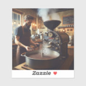 Kaffeeröster Aufkleber (Blatt)