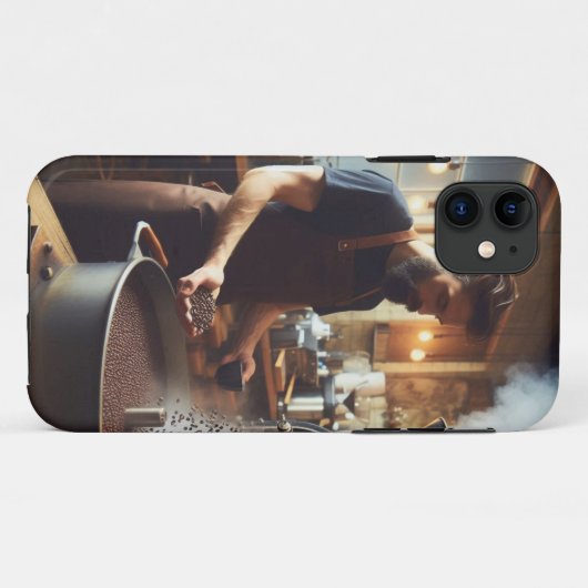 Kaffeeröster Case-Mate iPhone Hülle (Rückseite (Horizontal))