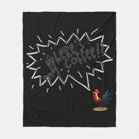 Kaffeeröster Fleecedecke (Vorderseite)