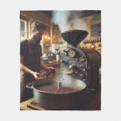 Kaffeeröster Fleecedecke (Vorderseite)