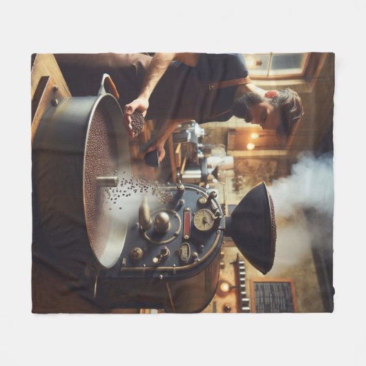 Kaffeeröster Fleecedecke (Vorderseite (Horizontal))