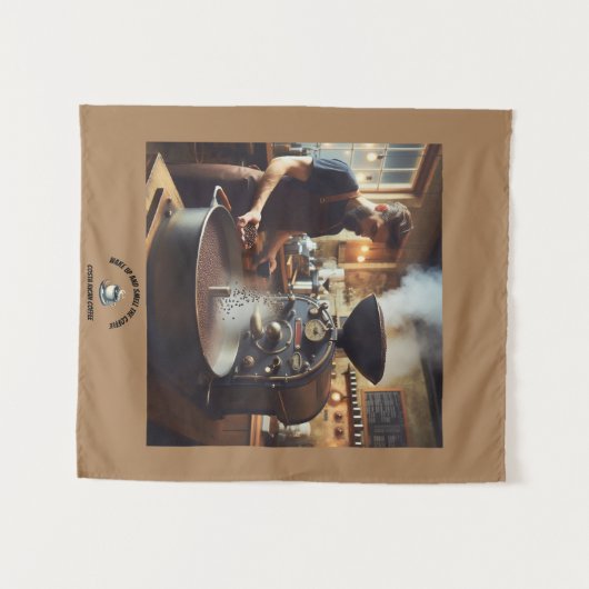 Kaffeeröster Wandteppich (Vorderseite (Horizontal))
