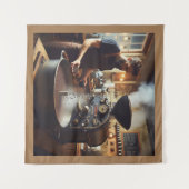 Kaffeeröster Wandteppich (Vorderseite (Horizontal))