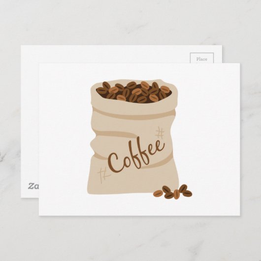 Kaffeesack Postkarte (Vorne/Hinten)
