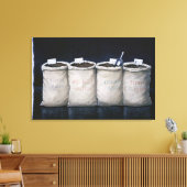 Kaffeesäcke 1990 leinwanddruck (Insitu (Wohnzimmer))