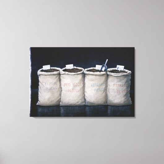 Kaffeesäcke 1990 leinwanddruck (Vorderseite)
