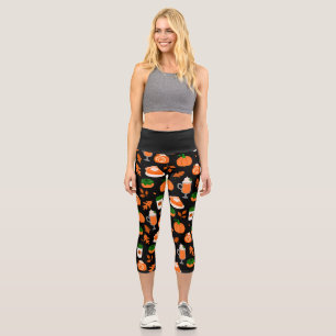 Kaffeesaison mit Kürbisgewürzen Capri Leggings