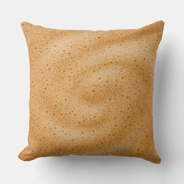 Kaffeeschäumtextur  kissen (Vorderseite)