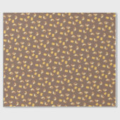 Kaffeeschokolade Biscuits Muster Taupe Brown Food Geschenkpapier (Flach)