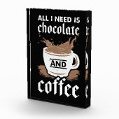 Kaffeeschokolade und Kaffee Fotoblock (Rechts)