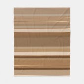 Kaffeeschokolade und Karamellstreifen Fleecedecke (Vorderseite)