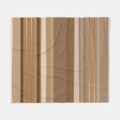 Kaffeeschokolade und Karamellstreifen Fleecedecke (Vorderseite (Horizontal))
