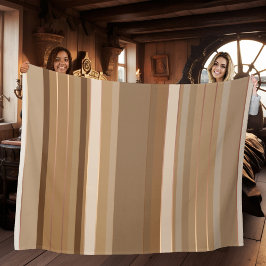 Kaffeeschokolade und Karamellstreifen Fleecedecke