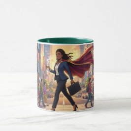 Kaffeeschöne Superfrau Kaffeetasse